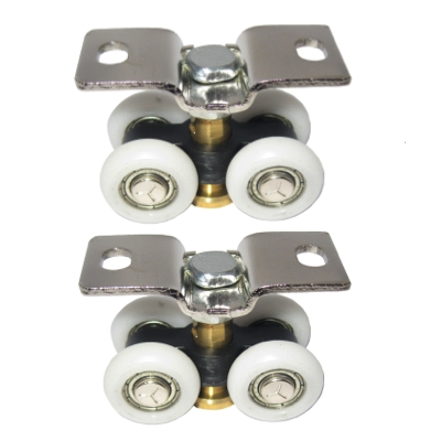 HardwareCity Hanging Rollers For U-Channel Sliding Doors 2PC/PACK TT332